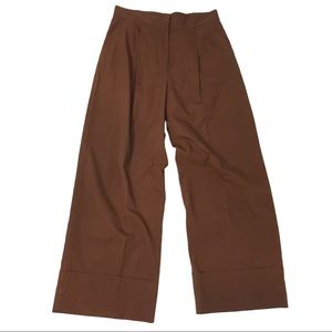 COS Pleated Wide Leg Cuffed Trousers